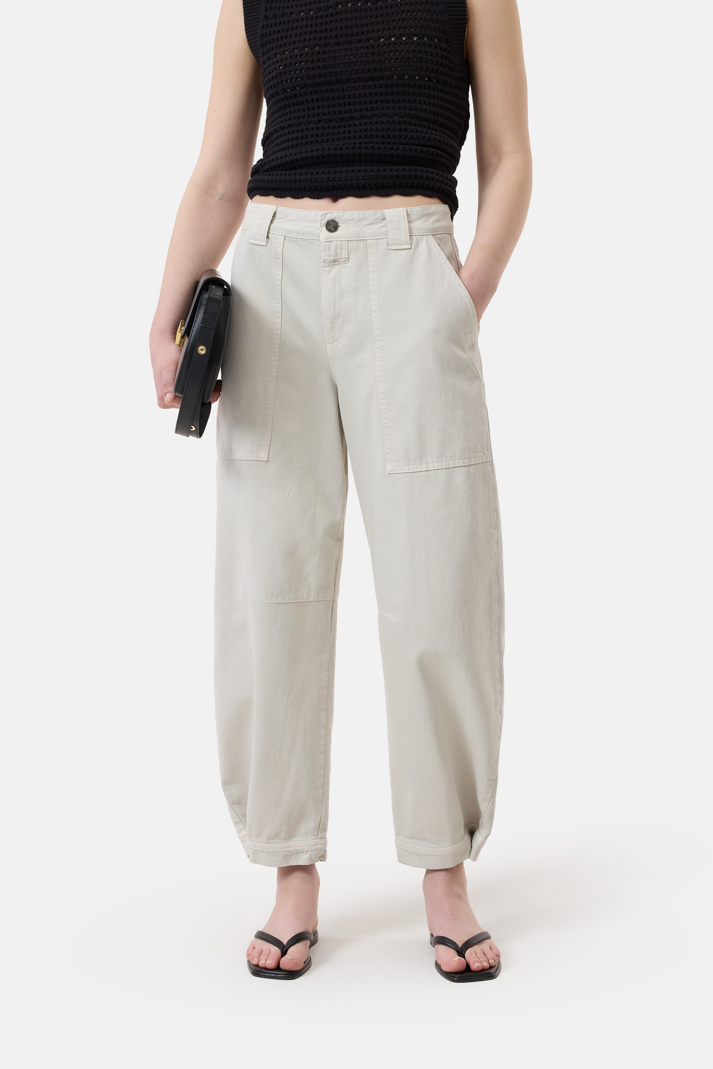 CLOSED Rhannon Barrel Jeans - Stone Beige