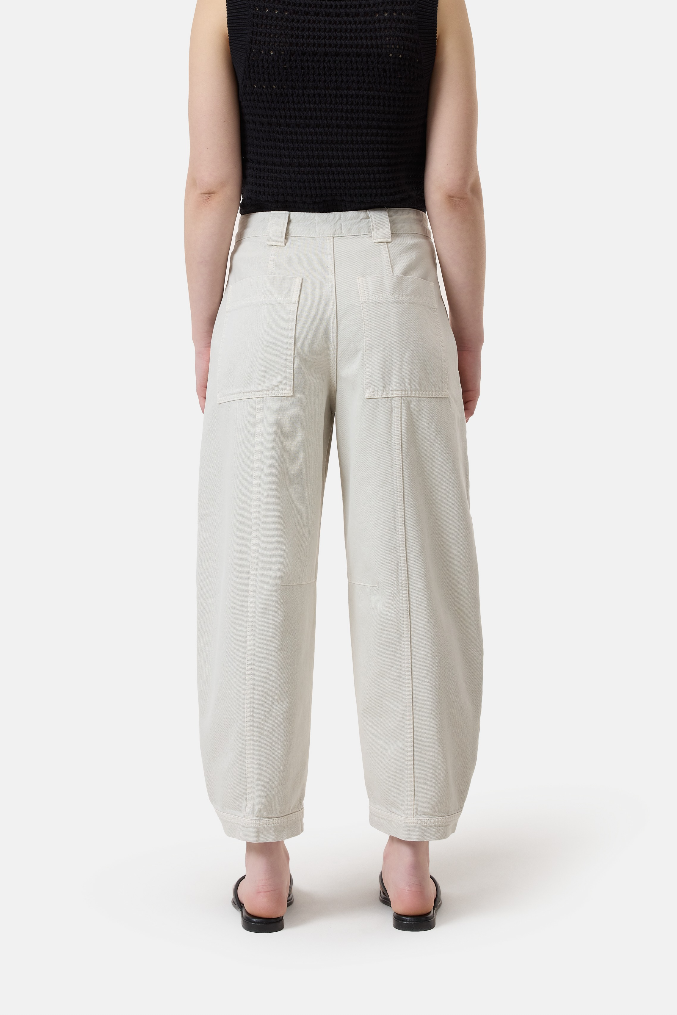 Rhannon Barrel Jeans - Stone Beige — view 2