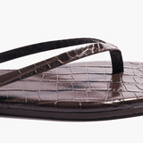 Square Toe Lily Croc Flip Flop Sandal