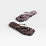 Square Toe Lily Croc Flip Flop Sandal — view 2