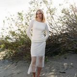 Louis Crochet Skirt - Coconut