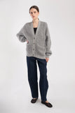 Kiko Cardigan - Heather Grey on model 