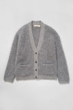 Kiko Cardigan - Heather Grey flat lay view 