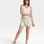 Layla French Terry Sweat Short - Sugar — view 3