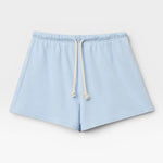 Layla French Terry Sweat Short - Powder Blue — view 2