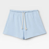 Layla French Terry Sweat Short - Powder Blue — view 2