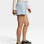 Layla French Terry Sweat Short - Powder Blue — view 4