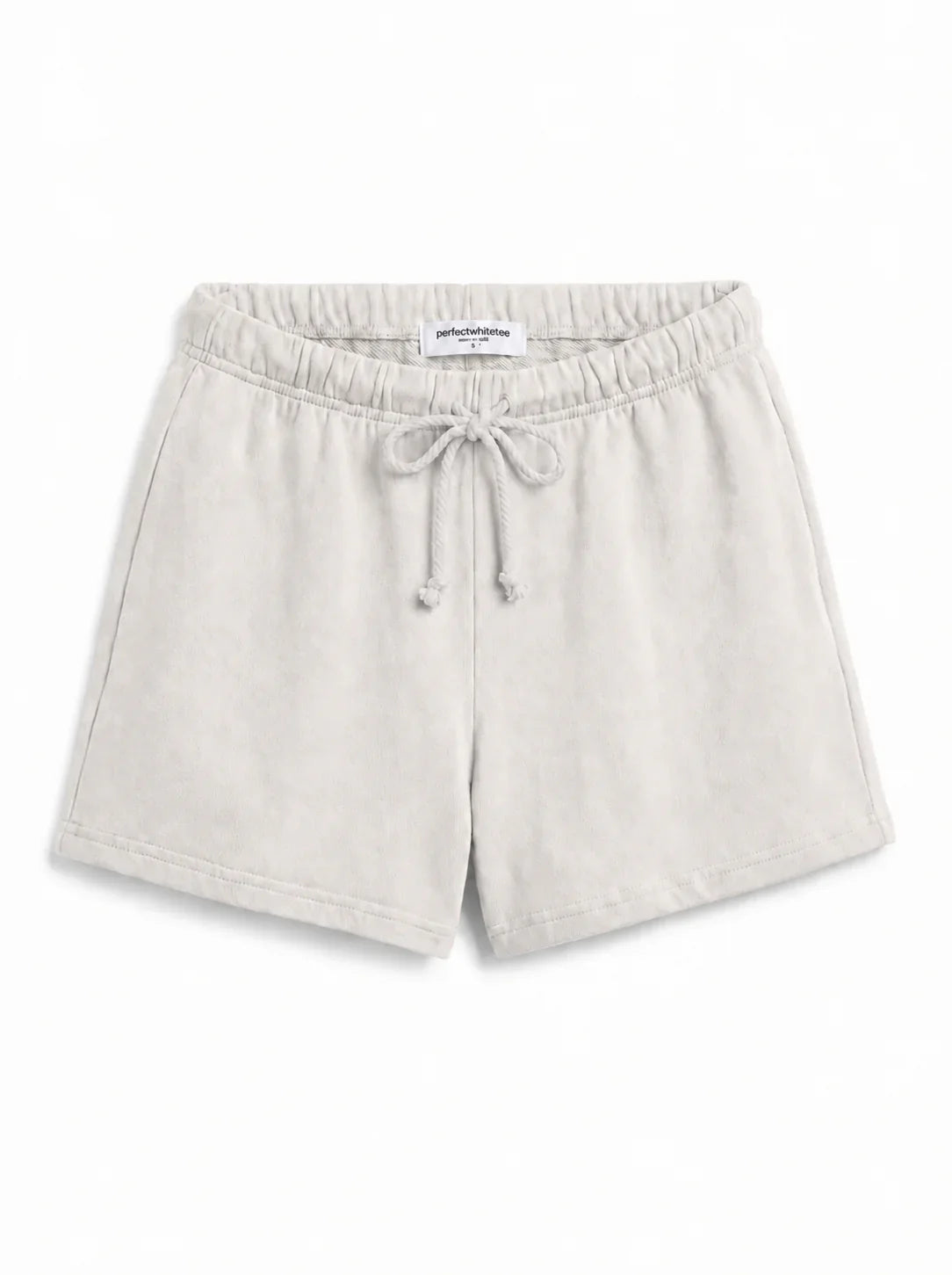 Layla French Terry Sweat Short - Whitecap Grey flat