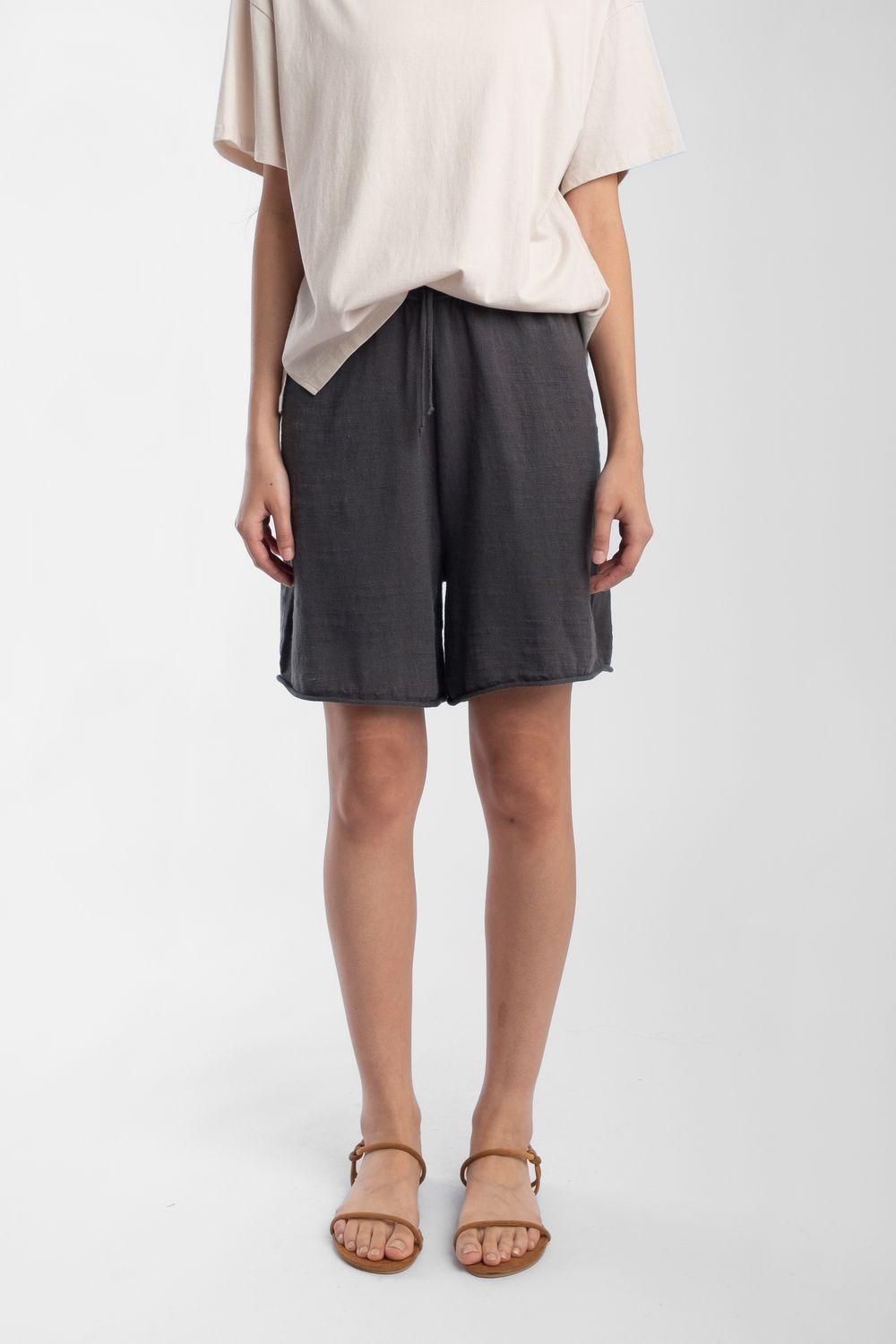 Micaela Greg Long Short - Charcoal