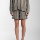 Micaela Greg Long Short - Fog Green