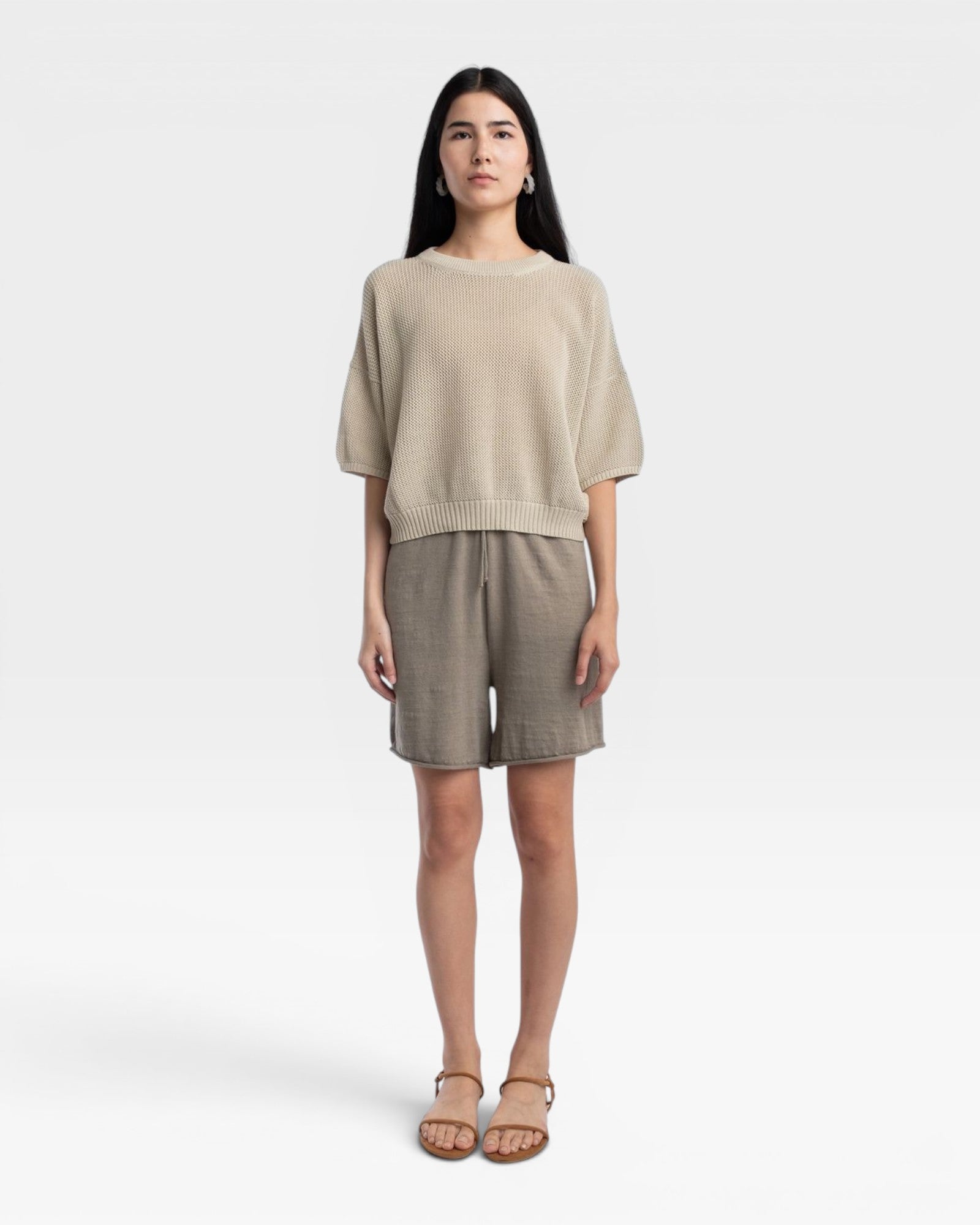 Micaela Greg Mesh Tee - Mist