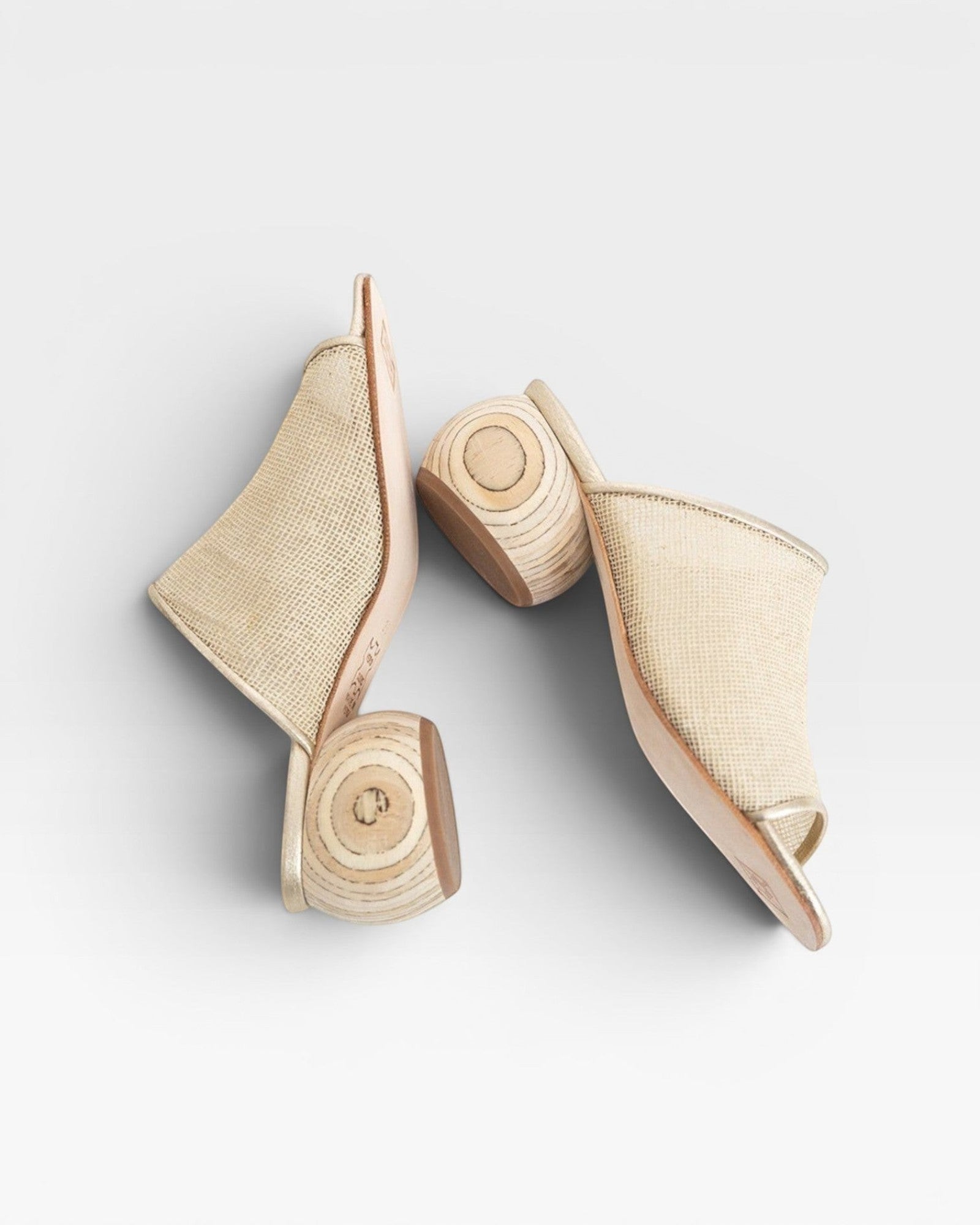 Milla Mule - Gold Jute — view 5