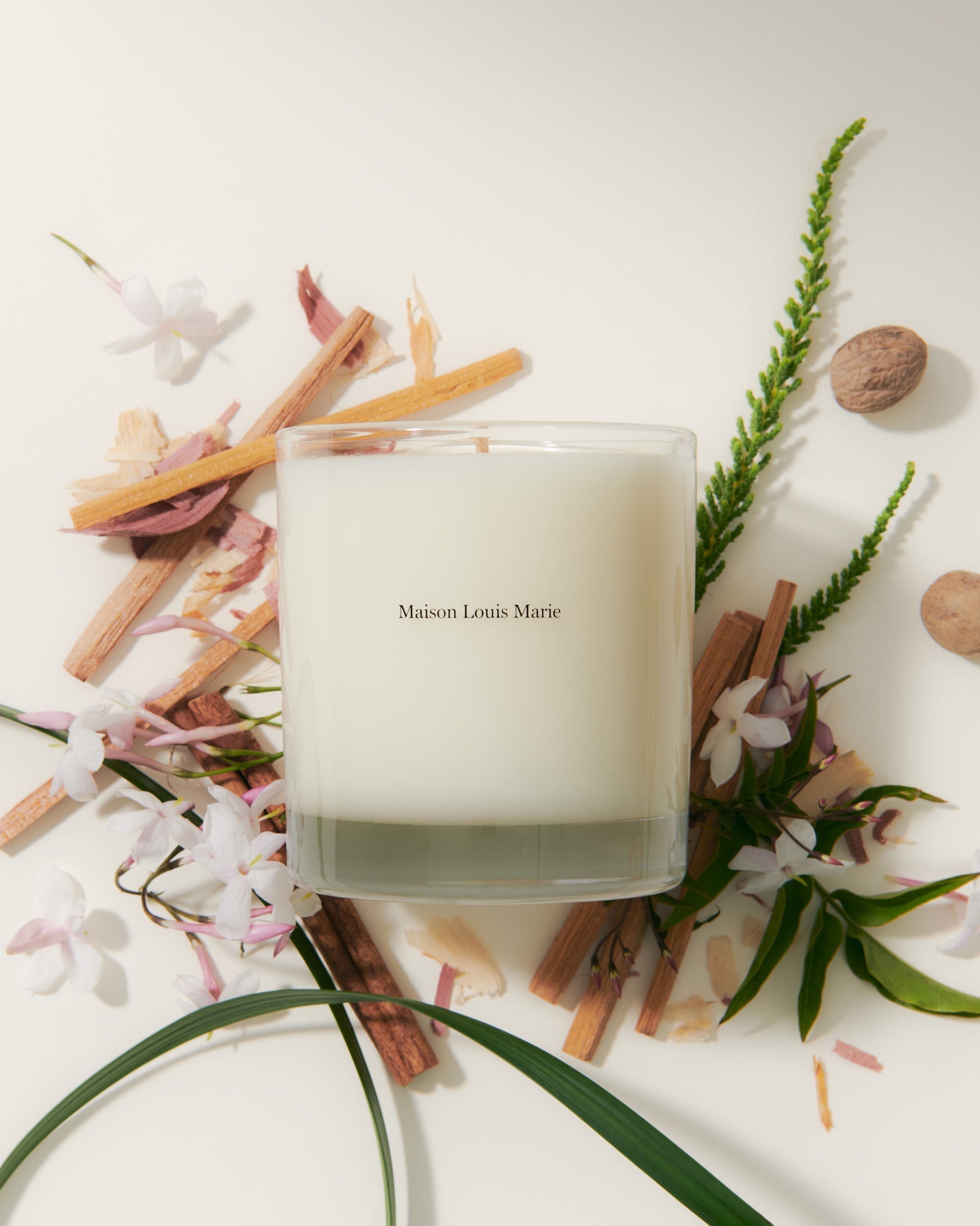 Maison Louis Marie No.04 Bois de Balincourt Candle — candle with ingredients