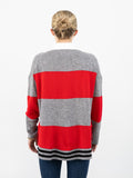 Catherine Cashmere Shacket - Husky & Rouge Stripes