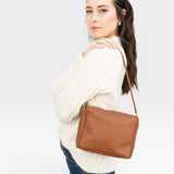 Rome Crossbody - Maple Pebble Leather — view 4