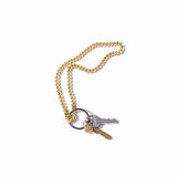 Panzer Medium Keychain - Brass