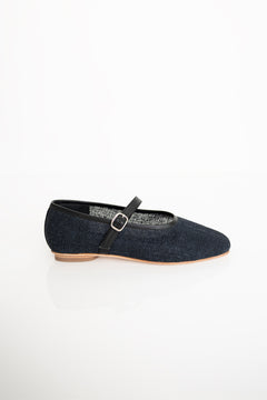Penny Mary Jane Flat – Coal Jute — view 2