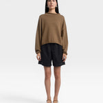 Micaela Greg Rolled Sweater - Umber