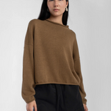 Rolled Sweater - Umber — view 5