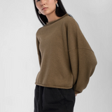 Rolled Sweater - Umber — view 6