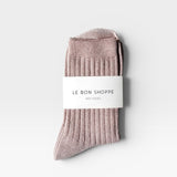 Glitter Her Socks - Rose