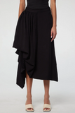 Asymmetrical Serafina Skirt - Black