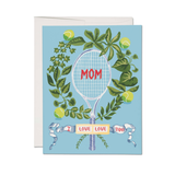 Red Cap Cards Tennis Mom Card