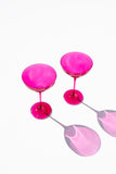 Viva Magenta Martini Glass