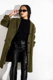 Wool Long Coat - Clover Green