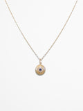 14K Diamond Encrusted + Sapphire Sunburst Charm