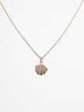 14K Diamond Encrusted Seashell Charm