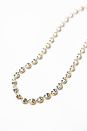 14K Satin Puffy Gucci Chain Necklace