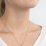 14K Diamond Encrusted + Ruby Circle Charm