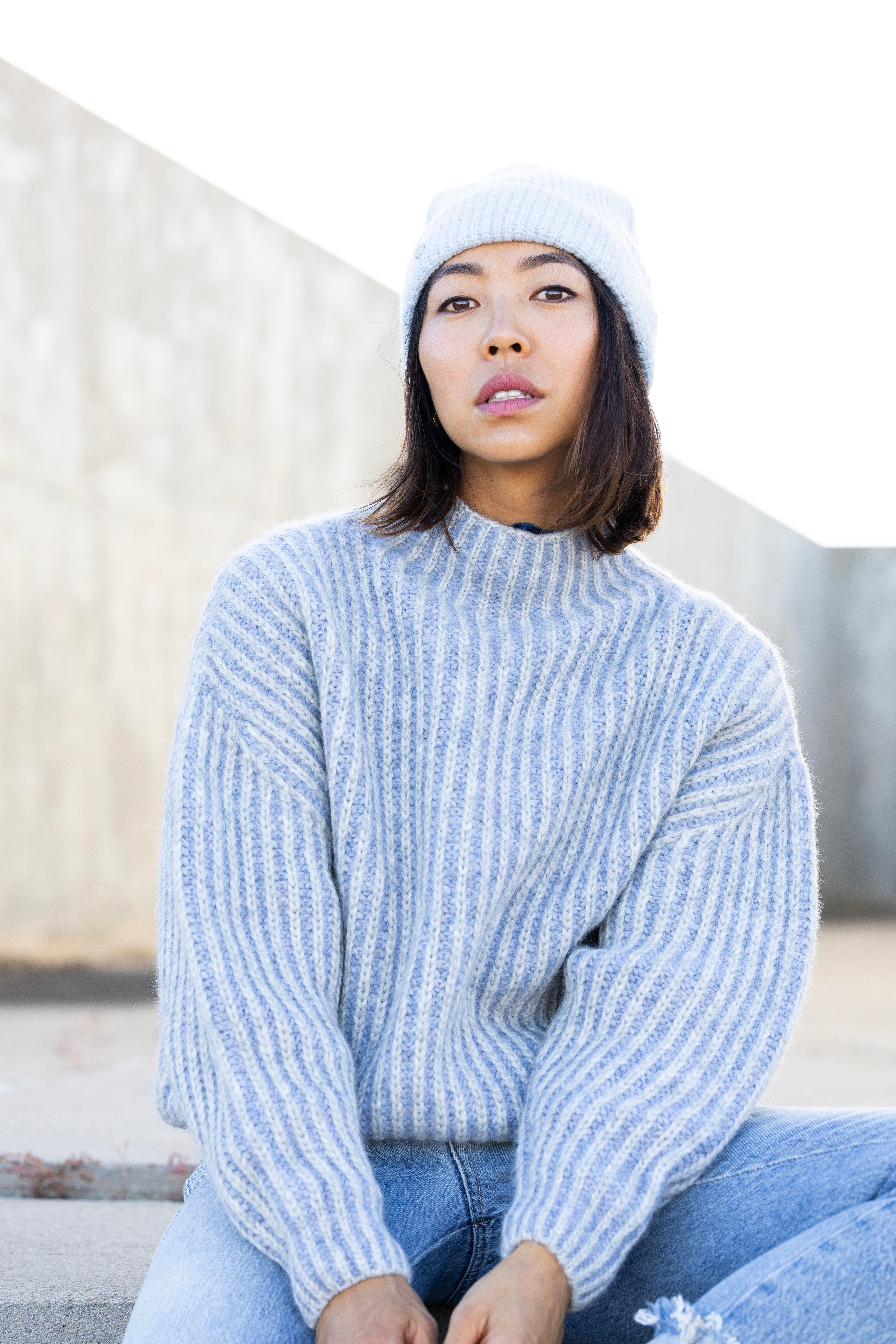 Micaela Greg Ines Sweater in Blue – Jones + Co