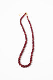 Ruby + Gold Vermeil Station Necklace