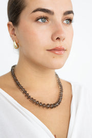 Smokey Quartz Bead Necklace