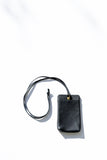 Paris Phone Purse - Black Pebble Leather