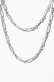 Sterling Silver Figaro Paperclip Necklace