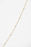 14K Solid Gold Station Necklace