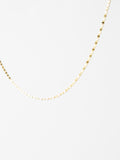 14K Solid Gold Flat Mirror Chain