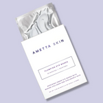 Ametta Skin plumping eye masks on a light purple background