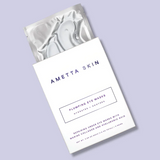 Ametta Skin plumping eye masks on a light purple background
