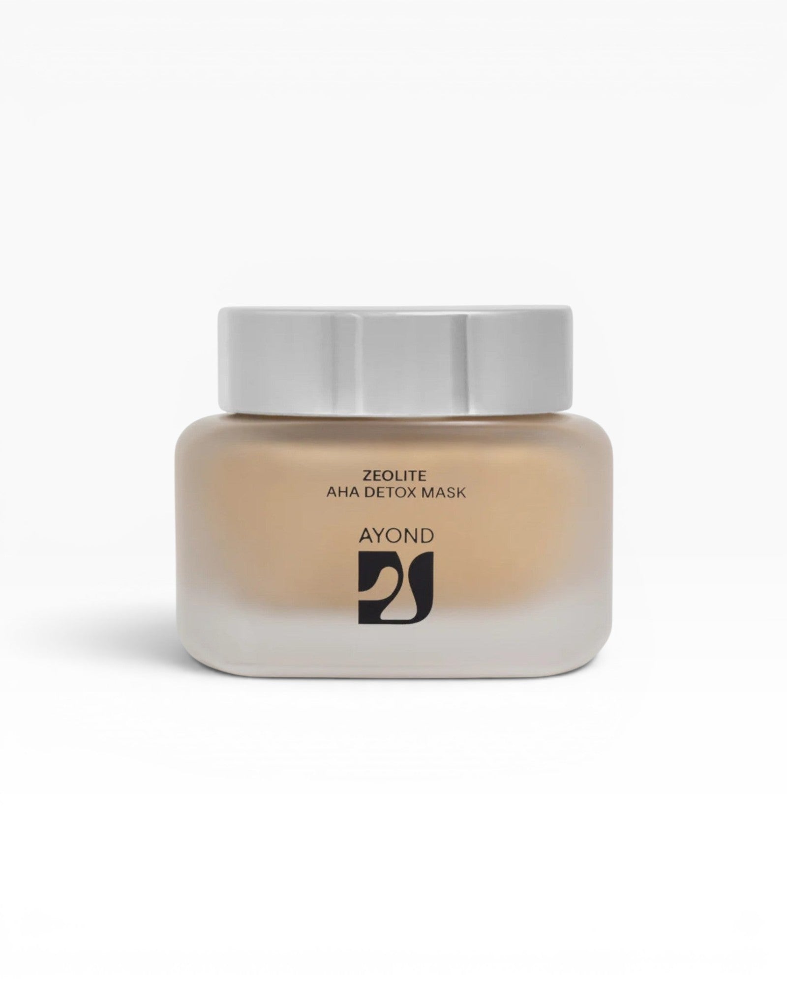Jar of Ayond Zeolite AHA Detox Mask on a white background