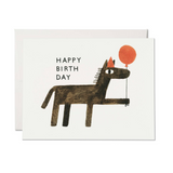Balloon Wishes Birthday Card with a horse holding a red baloon
