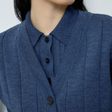 Callum Cardigan - Blue Melange