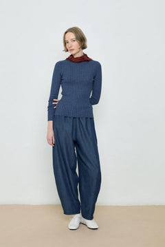 Valley Sweater - Blue Melange