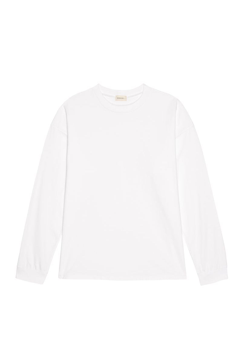White long-sleeve shirt on a white background
