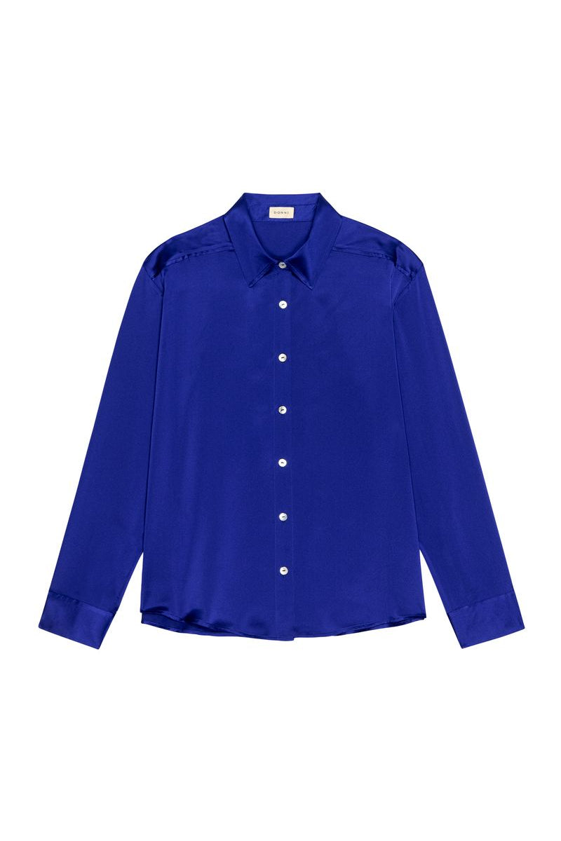 The Silk Shirt - Azure