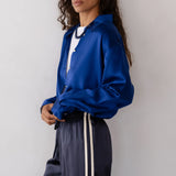 The Silk Shirt - Azure