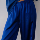 The Silk Simple Pant - Azure